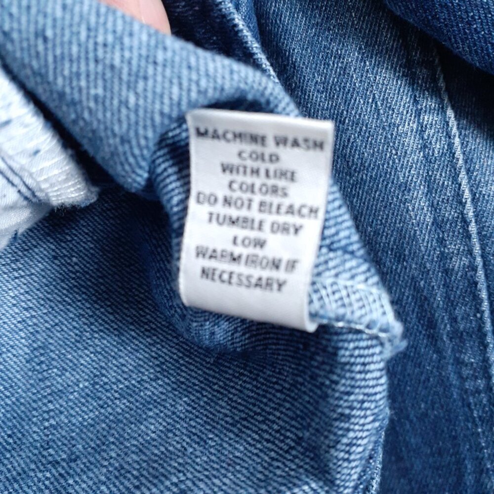 Refuge Womens Denim Jacket S Blue Jean Button Up 491A - Picture 5 of 5
